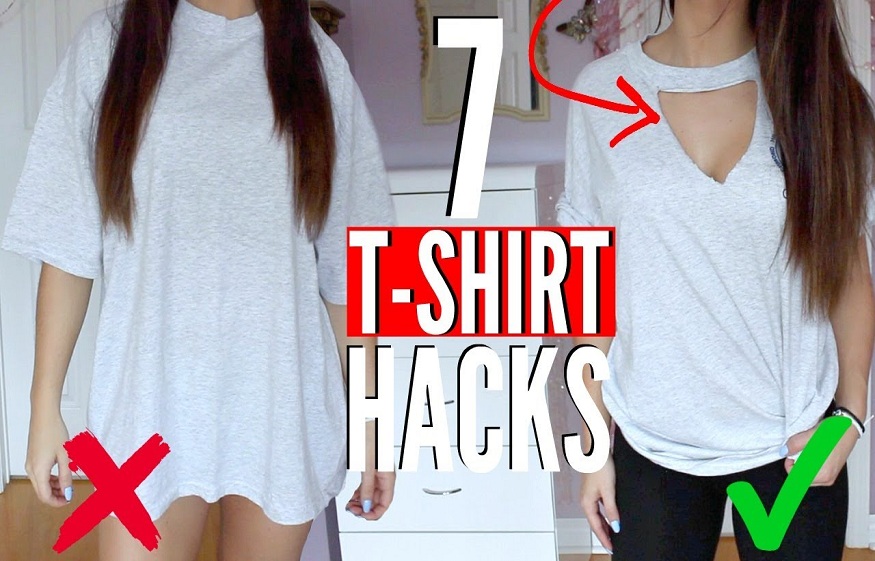 Different ways to restyle your basic t shirt into an interesting one.